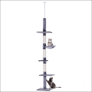 Tucker Murphy Pet™ Adjustable Height Floor-To-Ceiling Vertical Cat Tree